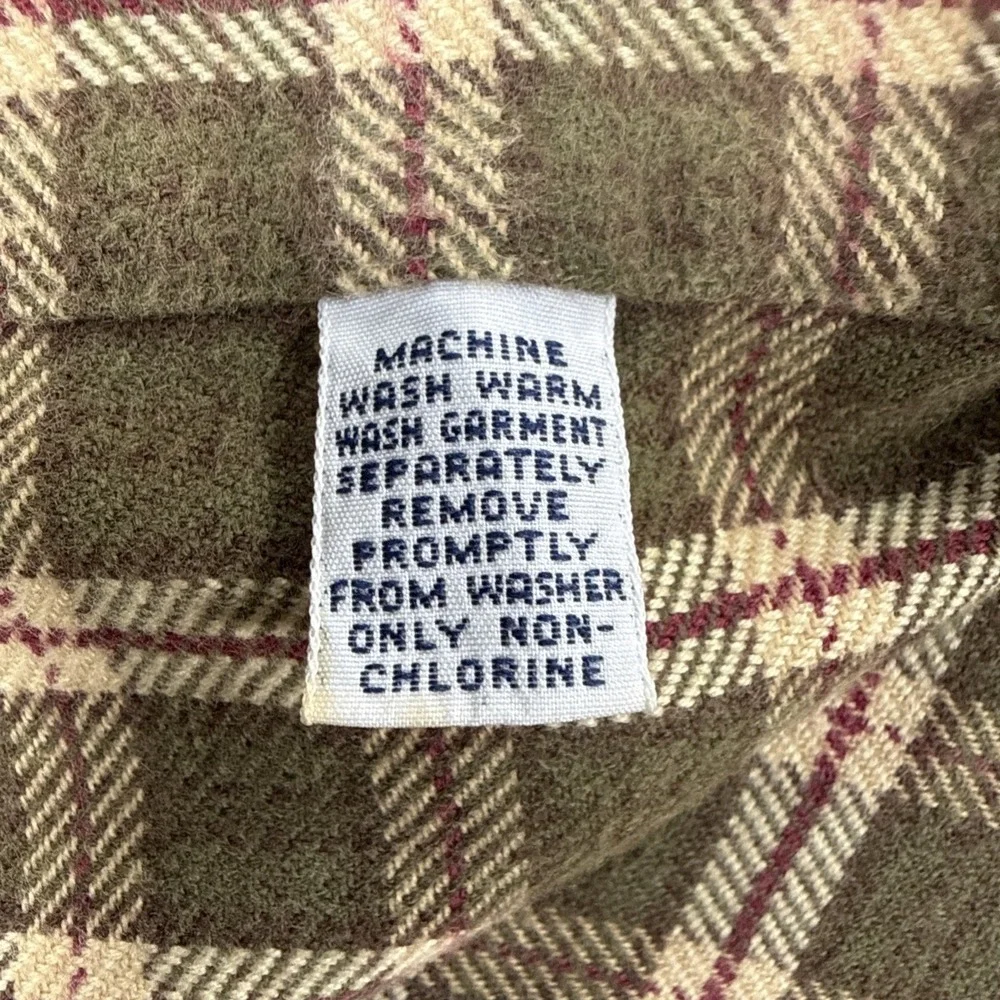 Vintage Ralph Lauren Men's XL Flannel Lowell Sport Brown Red Plaid Long Sleeve